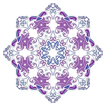 Oriental Abstract Vector Pattern Stock Illustration