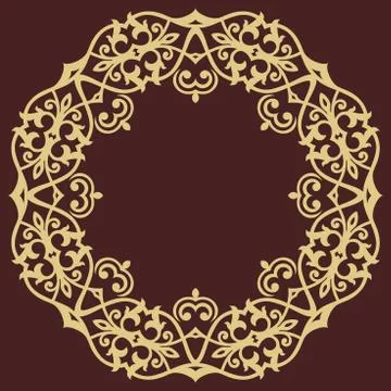 Oriental Abstract Vector Pattern Stock Illustration