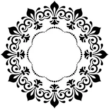 Oriental Abstract Vector Pattern Stock Illustration