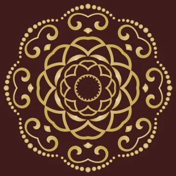 Oriental Abstract Vector Pattern Stock Illustration