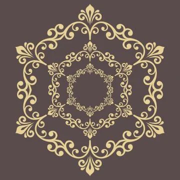 Oriental Abstract Vector Pattern 스톡 일러스트