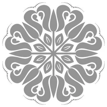 Oriental Abstract Vector Pattern Stock Illustration