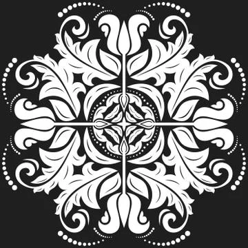 Oriental Abstract Vector Pattern Stock Illustration