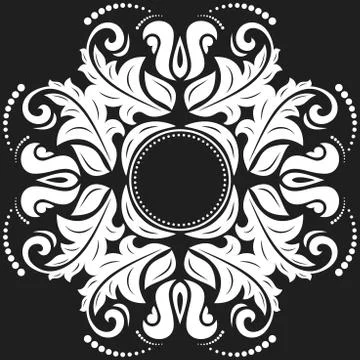 Oriental Abstract Vector Pattern Stock Illustration