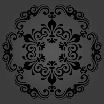 Oriental Abstract Vector Pattern 스톡 일러스트