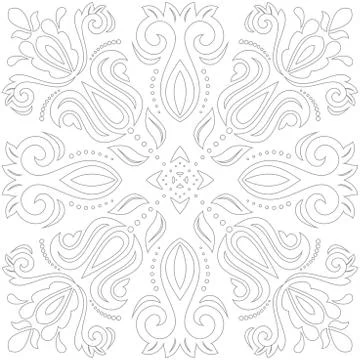 Oriental Abstract Vector Pattern 스톡 일러스트