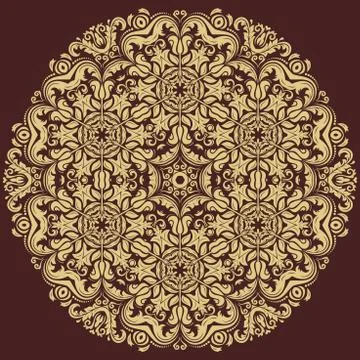 Oriental Abstract Vector Pattern 스톡 일러스트