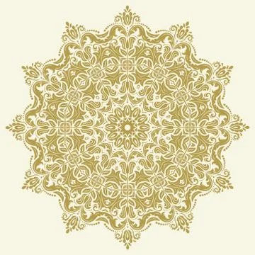 Oriental Abstract Vector Pattern Stock Illustration