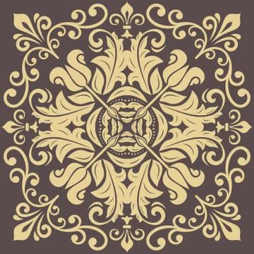 Oriental Abstract Vector Pattern Stock Illustration