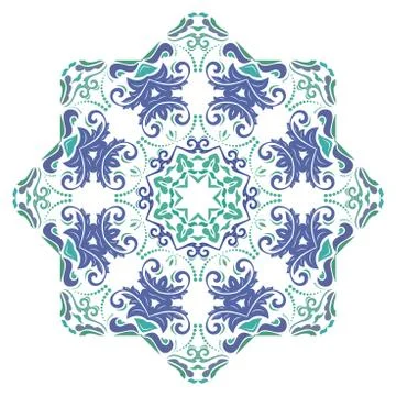 Oriental Abstract Vector Pattern Stock Illustration