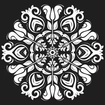 Oriental Abstract Vector Pattern Stock Illustration