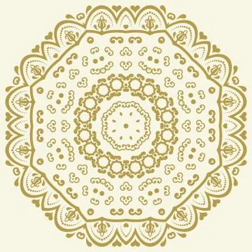 Oriental Abstract Vector Pattern Stock Illustration