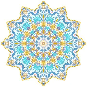 Oriental Abstract Vector Pattern 스톡 일러스트