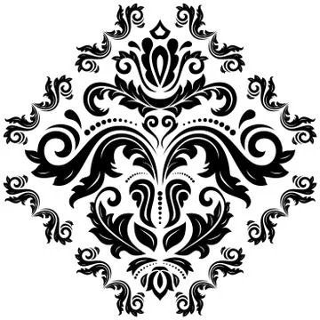 Oriental Abstract Vector Pattern Stock Illustration