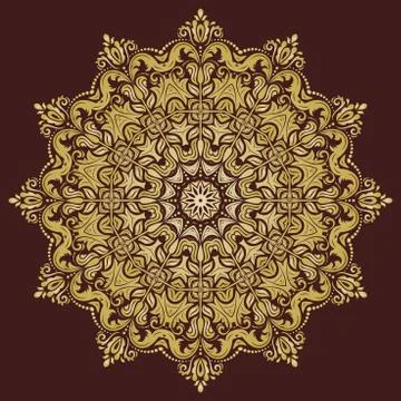Oriental Abstract Vector Pattern Stock Illustration