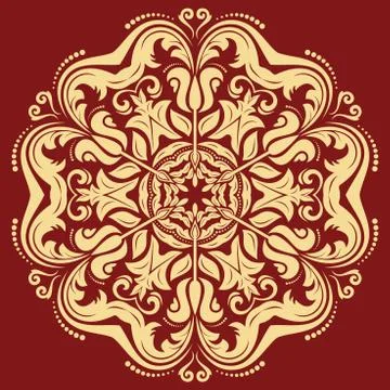 Oriental Abstract Vector Pattern イラスト素材