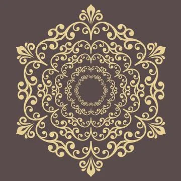 Oriental Abstract Vector Pattern 스톡 일러스트