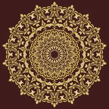 Oriental Abstract Vector Pattern Stock Illustration