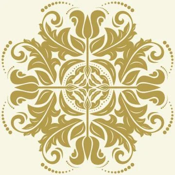 Oriental Abstract Vector Pattern Stock Illustration