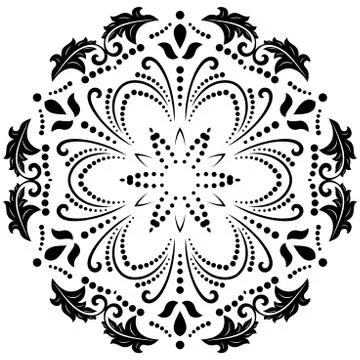 Oriental Abstract Vector Pattern Stock Illustration