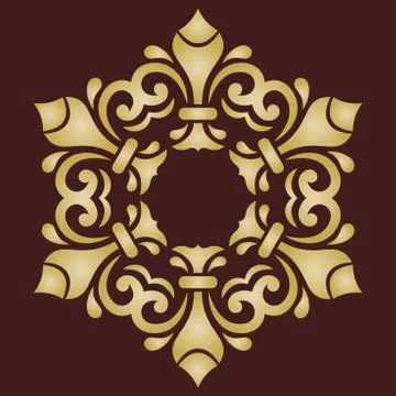 Oriental Abstract Vector Pattern Stock Illustration