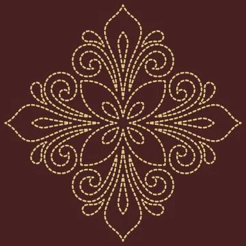 Oriental Abstract Vector Pattern Stock Illustration