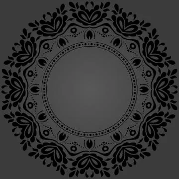 Oriental Abstract Vector Pattern Stock Illustration