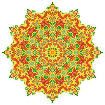 Oriental Abstract Vector Pattern 스톡 일러스트