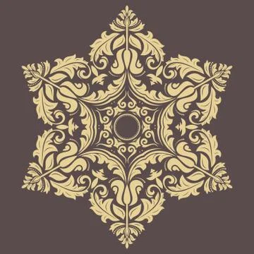 Oriental Abstract Vector Pattern Illustrazione stock