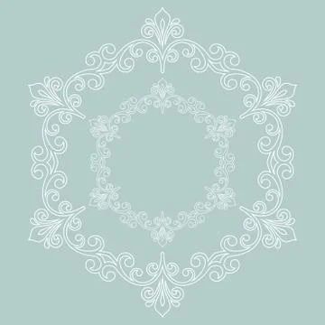 Oriental Abstract Vector Pattern Stock Illustration