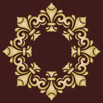 Oriental Abstract Vector Pattern 스톡 일러스트