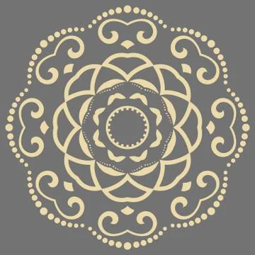 Oriental Abstract Vector Pattern Stock Illustration