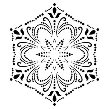 Oriental Abstract Vector Pattern Stock Illustration