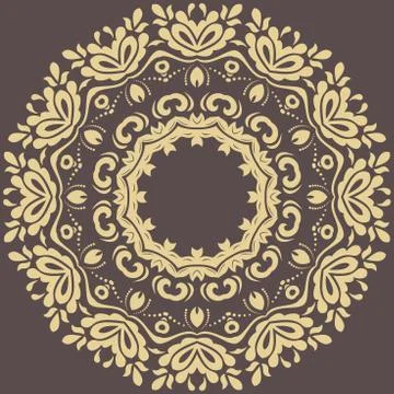 Oriental Abstract Vector Pattern Stock Illustration