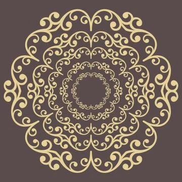 Oriental Abstract Vector Pattern Stock Illustration