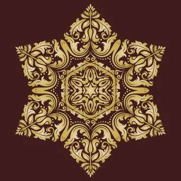 Oriental Abstract Vector Pattern Illustrazione stock