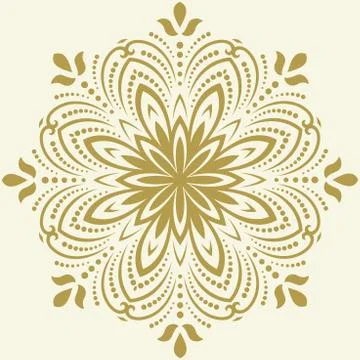 Oriental Abstract Vector Pattern イラスト素材