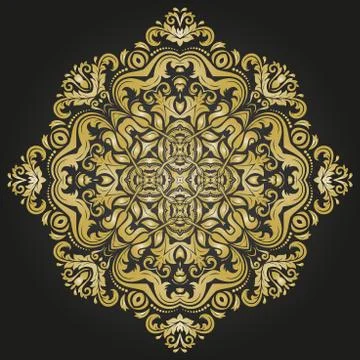 Oriental Abstract Vector Pattern Stock Illustration