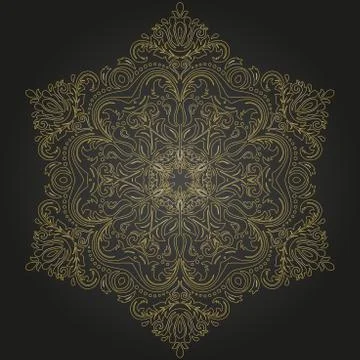 Oriental Abstract Vector Pattern イラスト素材