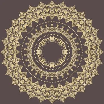 Oriental Abstract Vector Pattern Illustrazione stock