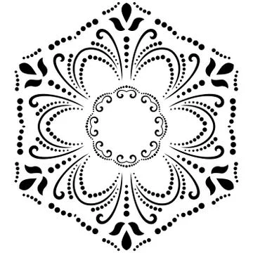 Oriental Abstract Vector Pattern Stock Illustration