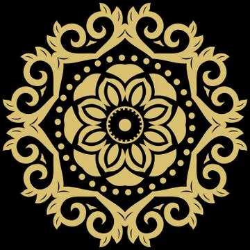 Oriental Abstract Vector Pattern Illustrazione stock