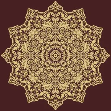 Oriental Abstract Vector Pattern Illustrazione stock