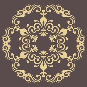 Oriental Abstract Vector Pattern 스톡 일러스트