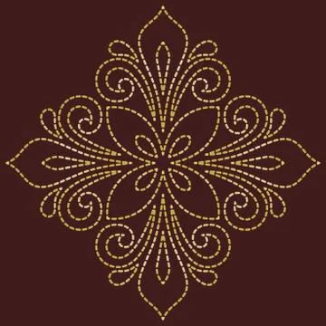 Oriental Abstract Vector Pattern 스톡 일러스트