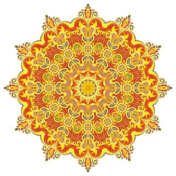 Oriental Abstract Vector Pattern 스톡 일러스트