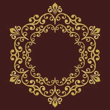 Oriental Abstract Vector Pattern 스톡 일러스트