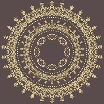 Oriental Abstract Vector Pattern Stock Illustration