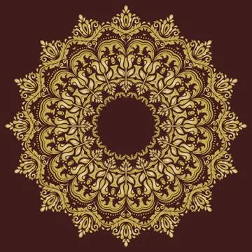 Oriental Abstract Vector Pattern Stock Illustration