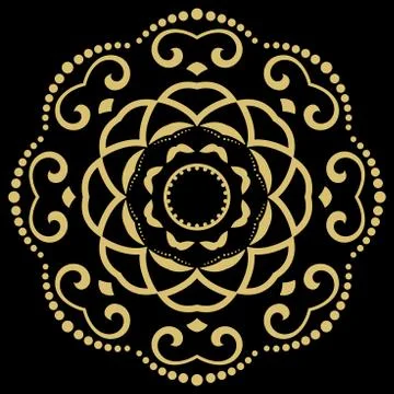 Oriental Abstract Vector Pattern 스톡 일러스트